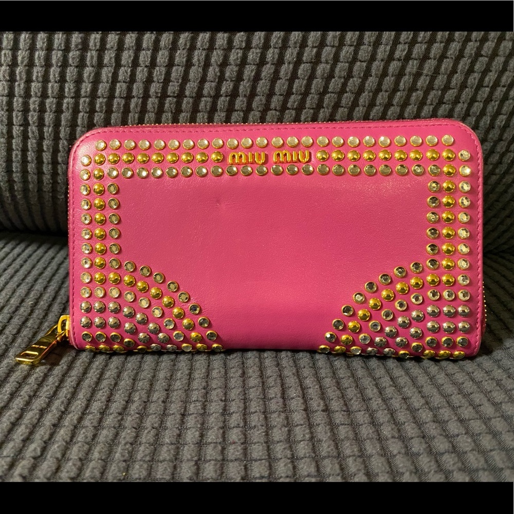 SALE! Miu Miu long zippy wallet
